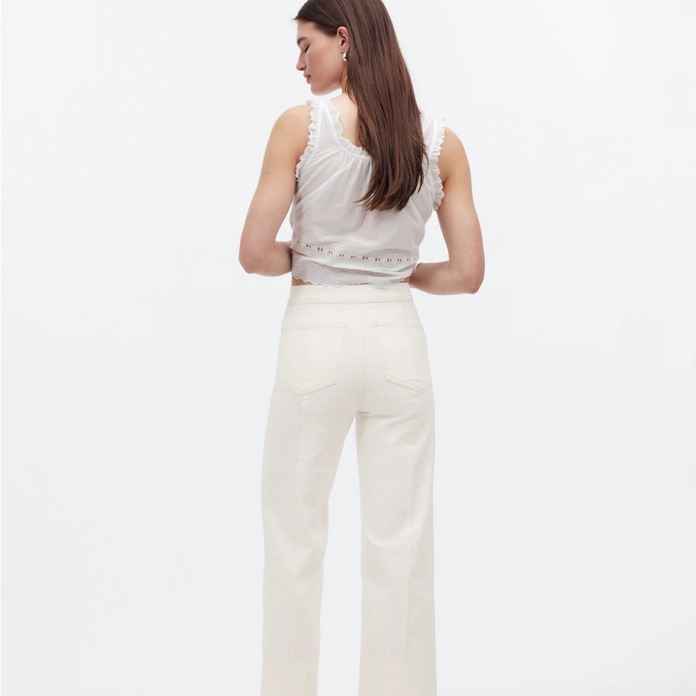 The Petite Emmett Wide-Leg Crop Jean: Welt Pocket Edition - Picture 3 of 6